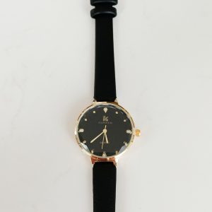 Zegarek damski z czarnym paskiem 014